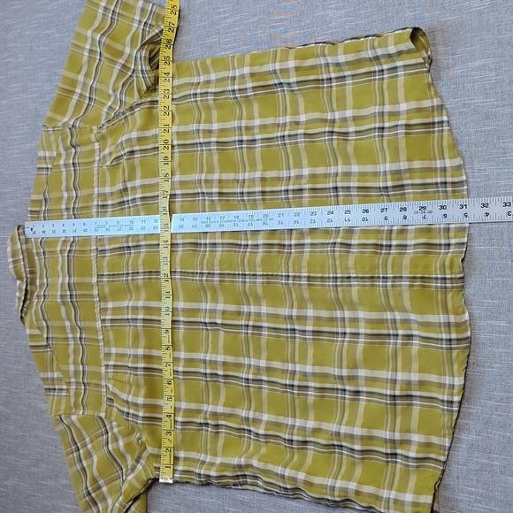 Kavu Shirt Mens Green Plaid Short Sleeve Button Down Hiking Casual Size XL - Picture 6 of 11